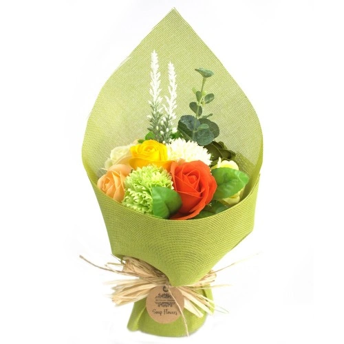 Standing Soap Flower Bouquet - Green Yellow на топ цена от sorbe.bg Standing Soap Flower Bouquet - Green Yellow ➤ топ цена ➤ sorbe.bg