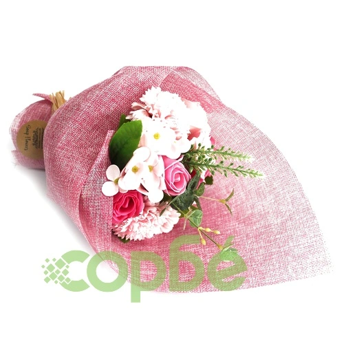 Standing Soap Flower Bouquet - Pink ➤ топ цена ➤ sorbe.bg