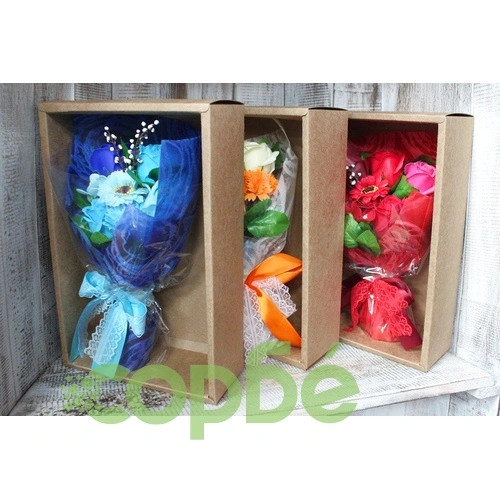 Boxed Hand Soap Flower Bouquet - Pink ➤ топ цена ➤ sorbe.bg