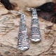 Silver and Gold Earring - Tribal Drops Silver and Gold Earring - Tribal Drops