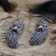 Silver and Gold Earring - Angel Wings Silver and Gold Earring - Angel Wings