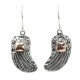 Silver and Gold Earring - Angel Wings Silver and Gold Earring - Angel Wings