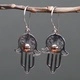 Silver and Gold Earring - Hamsa