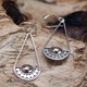Silver and Gold Earring - Luna Balance
