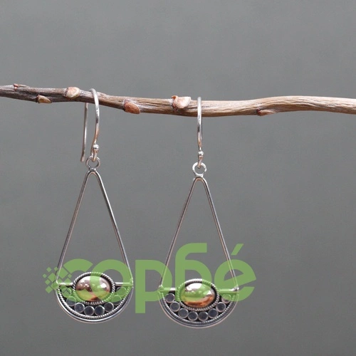 Silver and Gold Earring - Luna Balance ➤ топ цена ➤ sorbe.bg