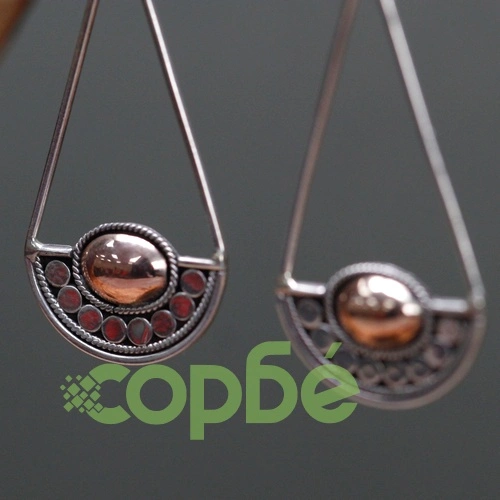 Silver and Gold Earring - Luna Balance ➤ топ цена ➤ sorbe.bg