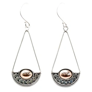 Silver and Gold Earring - Luna Balance