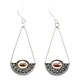 Silver and Gold Earring - Luna Balance