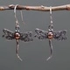 Silver and Gold Earring - Dragonflies