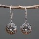 Silver and Gold Earring - Classic Round