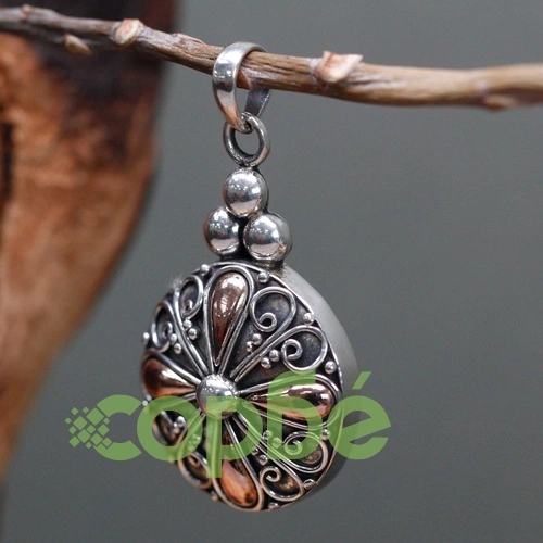 Silver and Gold Pendant - Classic Round ➤ топ цена ➤ sorbe.bg