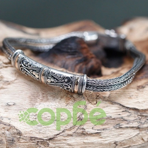 Silver and Gold Bracelet - Unisex Twin Chain ➤ топ цена ➤ sorbe.bg