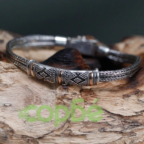 Silver and Gold Bracelet - Unisex Single Chain ➤ топ цена ➤ sorbe.bg