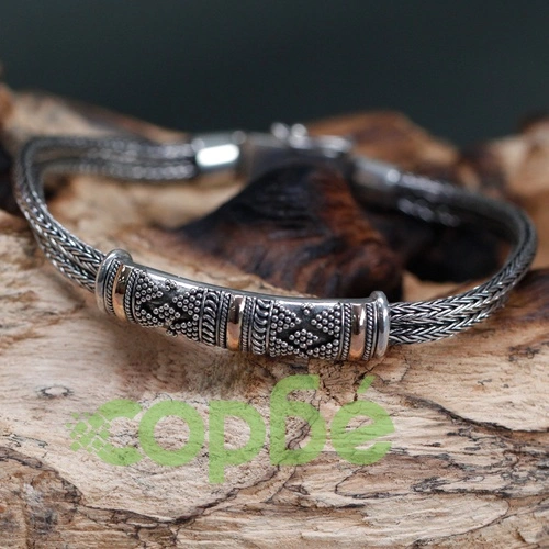 Silver and Gold Bracelet - Unisex Single Chain ➤ топ цена ➤ sorbe.bg
