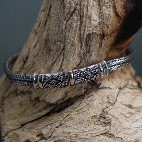 Silver and Gold Bracelet - Unisex Single Chain ➤ топ цена ➤ sorbe.bg