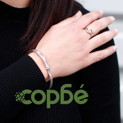Silver and Gold Bracelet - Unisex Single Chain ➤ топ цена ➤ sorbe.bg