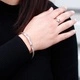 Silver and Gold Bracelet - Unisex Single Chain