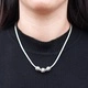 Silver and Gold Necklace -Tri Silver and Gold Necklace -Tri