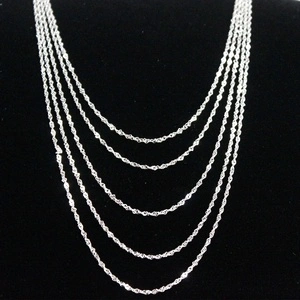 Twist 925 Adjustable Silver Chains  45cm