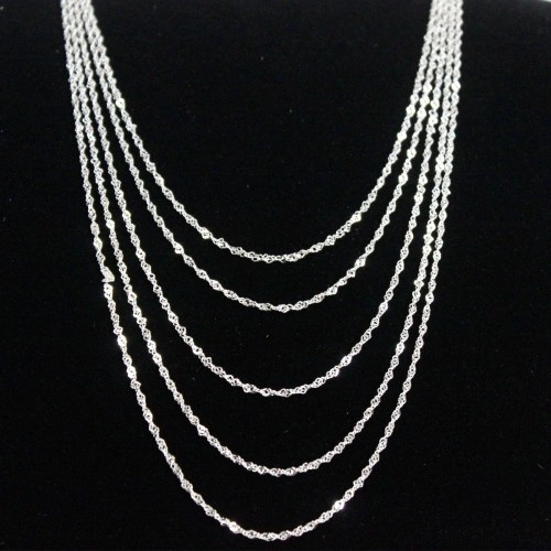 Twist 925 Adjustable Silver Chains  45cm ➤ топ цена ➤ sorbe.bg