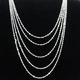 Twist 925 Adjustable Silver Chains  45cm