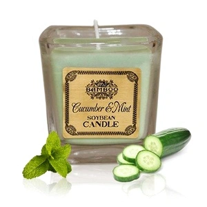 Soybean Jar Candle - Cucumber and Mint