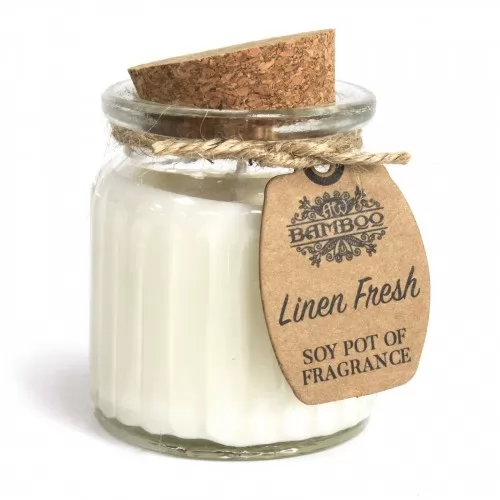 Linen Fresh Soy Pot of Fragrance Candles ➤ топ цена ➤ sorbe.bg