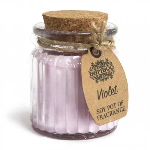 Violet Soy Pot of Fragrance Candles ➤ топ цена ➤ sorbe.bg