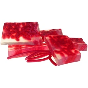 Strawberry and Guava Spaghetti Soap