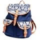 Traveler Backpacks - 2 Pocket Blue Elephant