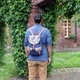 Traveler Backpacks - 2 Pocket Blue Elephant