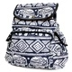 Traveler Backpack - 3 Pocket Blue Elephant