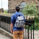 Traveler Backpack - 3 Pocket Blue Elephant