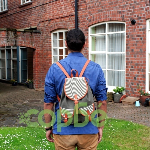 Traveler Backpack - 2 Pocket Olive Stripe ➤ топ цена ➤ sorbe.bg