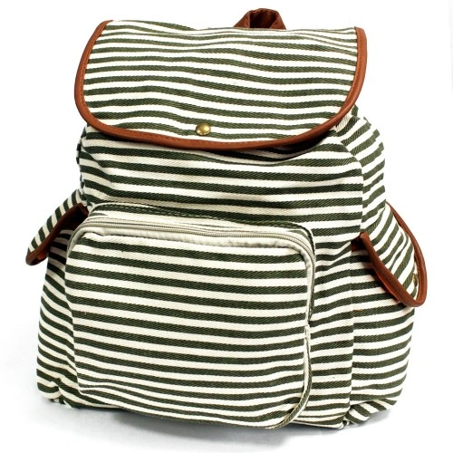 Traveler Backpack - 3 Pocket Olive Stripe ➤ топ цена ➤ sorbe.bg
