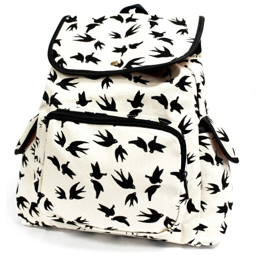 Traveler Backpack - 3 Pocket Black Swallows ➤ топ цена ➤ sorbe.bg