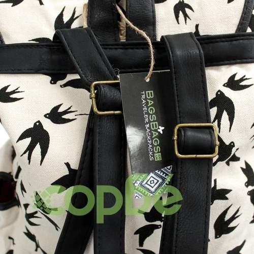 Traveler Backpack - 3 Pocket Black Swallows ➤ топ цена ➤ sorbe.bg