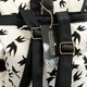 Traveler Backpack - 3 Pocket Black Swallows