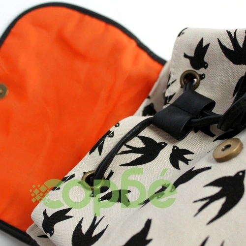 Traveler Backpack - 3 Pocket Black Swallows ➤ топ цена ➤ sorbe.bg