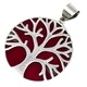 Tree of Life Silver Pendent 30mm - Coral Effect Tree of Life Silver Pendent 30mm - Coral Effect