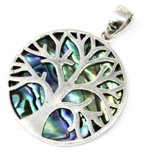 Tree of Life Silver Pendent 30mm - Abalone на топ цена от sorbe.bg Tree of Life Silver Pendent 30mm - Abalone ➤ топ цена ➤ sorbe.bg