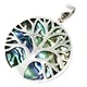 Tree of Life Silver Pendent 30mm - Abalone Tree of Life Silver Pendent 30mm - Abalone