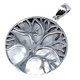 Tree of Life Silver Pendent 30mm - Mother of Pearl