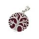 Tree of Life Silver Pendent 22mm - Coral Effect Tree of Life Silver Pendent 22mm - Coral Effect