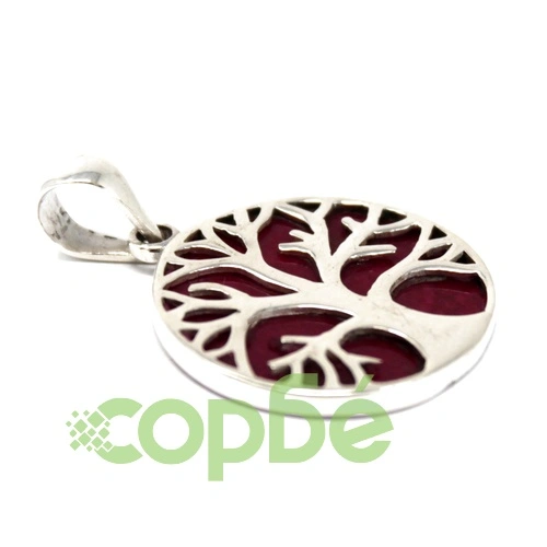 Tree of Life Silver Pendent 22mm - Coral Effect на топ цена от sorbe.bg Tree of Life Silver Pendent 22mm - Coral Effect ➤ топ цена ➤ sorbe.bg