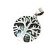 Tree of Life Silver Pendent 22mm - Abalone Tree of Life Silver Pendent 22mm - Abalone