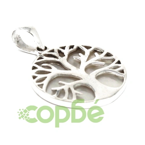 Tree of Life Silver Pendent 22mm - Mother of Pearl ➤ топ цена ➤ sorbe.bg