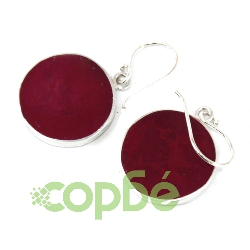 Tree of Life Silver Earrings 15mm - Coral Effect ➤ топ цена ➤ sorbe.bg