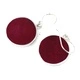 Tree of Life Silver Earrings 15mm - Coral Effect
