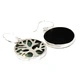 Tree of Life Silver Earrings 15mm - Abalone